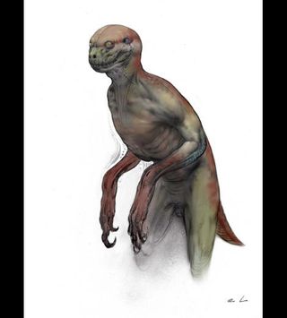 Abandoned Jurassic Park concept art reveals human-dinosaur hybrids ...