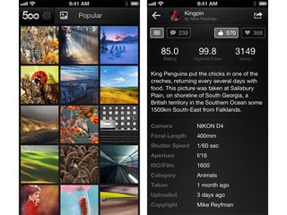 Grid layout allows you to view 15 photos at once... on iPhone 5
