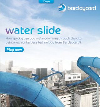 Barclays water slide