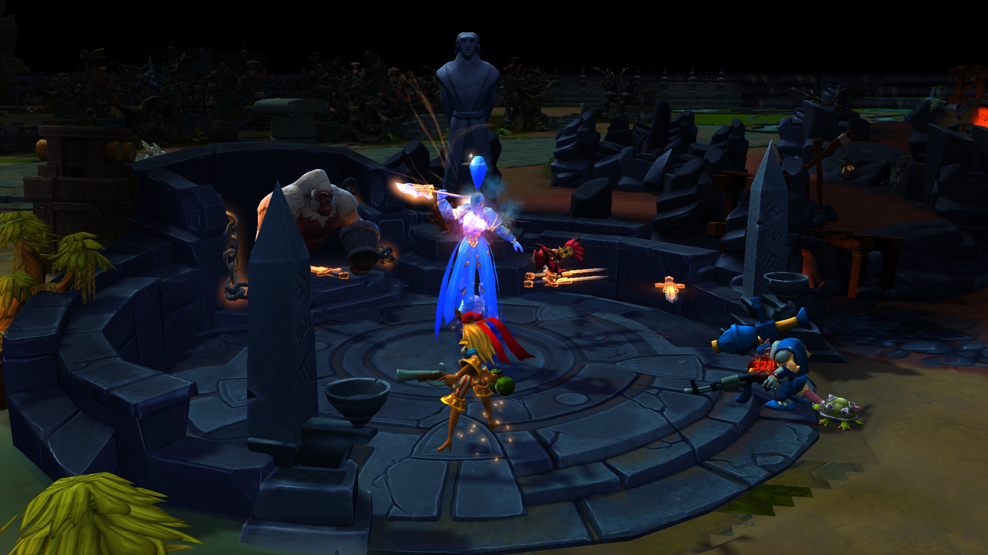 Meet Krytos, one of Strife's greatest map objectives. Killing his warden means he'll temporarily join your team, and will disable turrets in a lane of your choice.