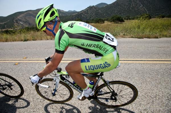 Peter Sagan (Liquigas) riding in the bunch before winning the stage.