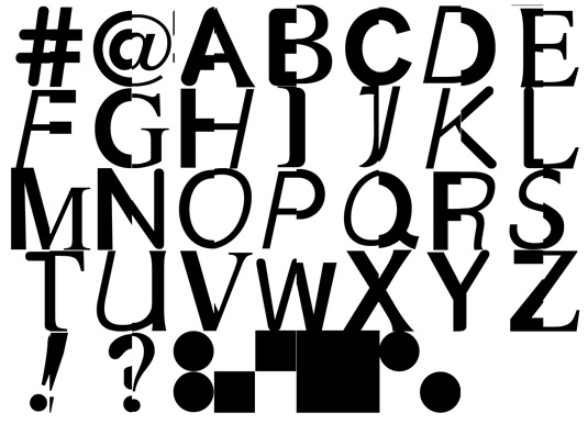 Type Snap alphabet