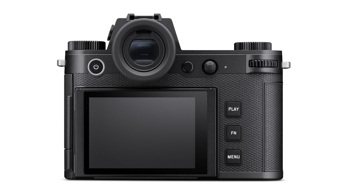 Leica SL3-S against a white background