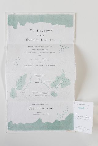 Letterpress wedding branding