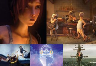 Made in Blender (clockwise from top left) The Blender Foundation’s ‘open movie’ Sintel; Red Cartel’s animated TV series Kajimba; indie VFX movie Project London; Red Cartel’s print illustration work for P&O; and animation for Dutch TV show Klaas Vaak