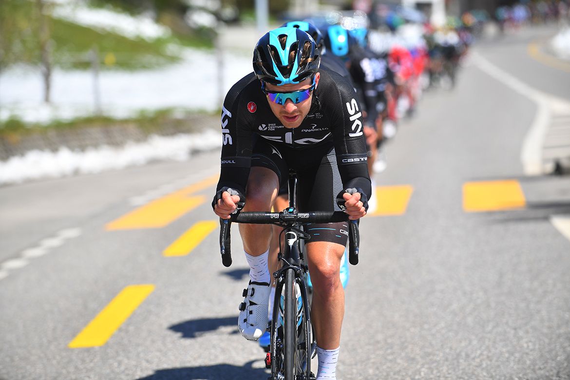 Owain Doull works on the front
