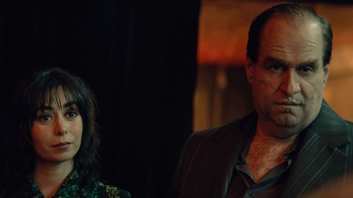 Cristin Milioti as Sofia Falcone and Colin Farrell as Oz Cobb/Penguin in &quot;The Penguin&quot; on HBO and Max