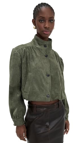 Lioness Women's Luminous Faux Suede Jacket, Safari, Xxl