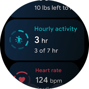 Viewing various metrics on the Fitbit Wear OS app