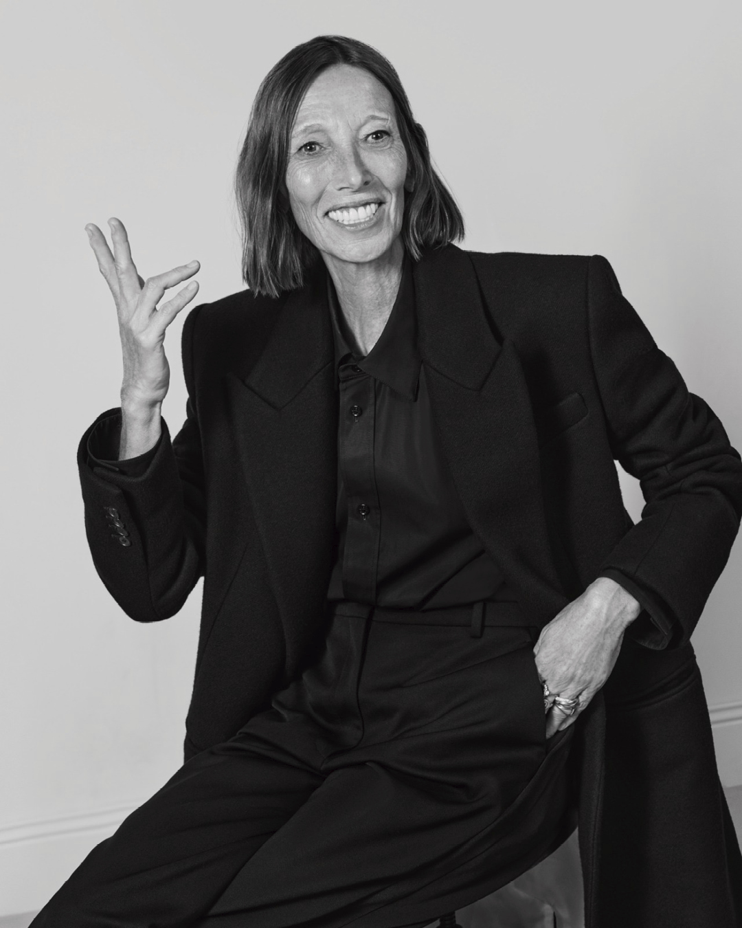 models pose in the givenchy autumn/winter 2025 campaign