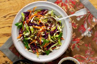 Rainbow cabbage salad