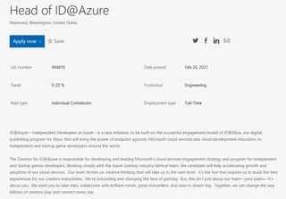 ID@Azure job listing