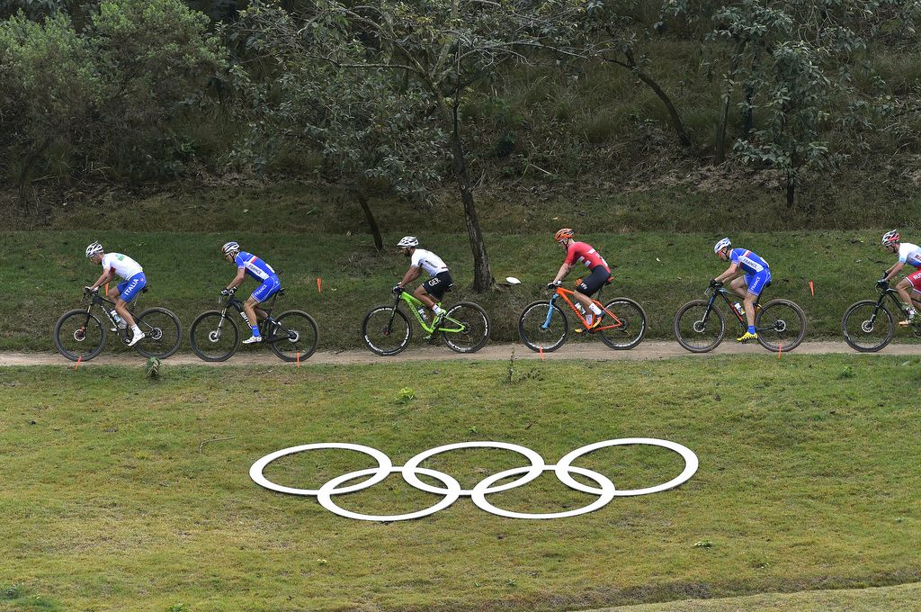 The men's Olympic MTB race