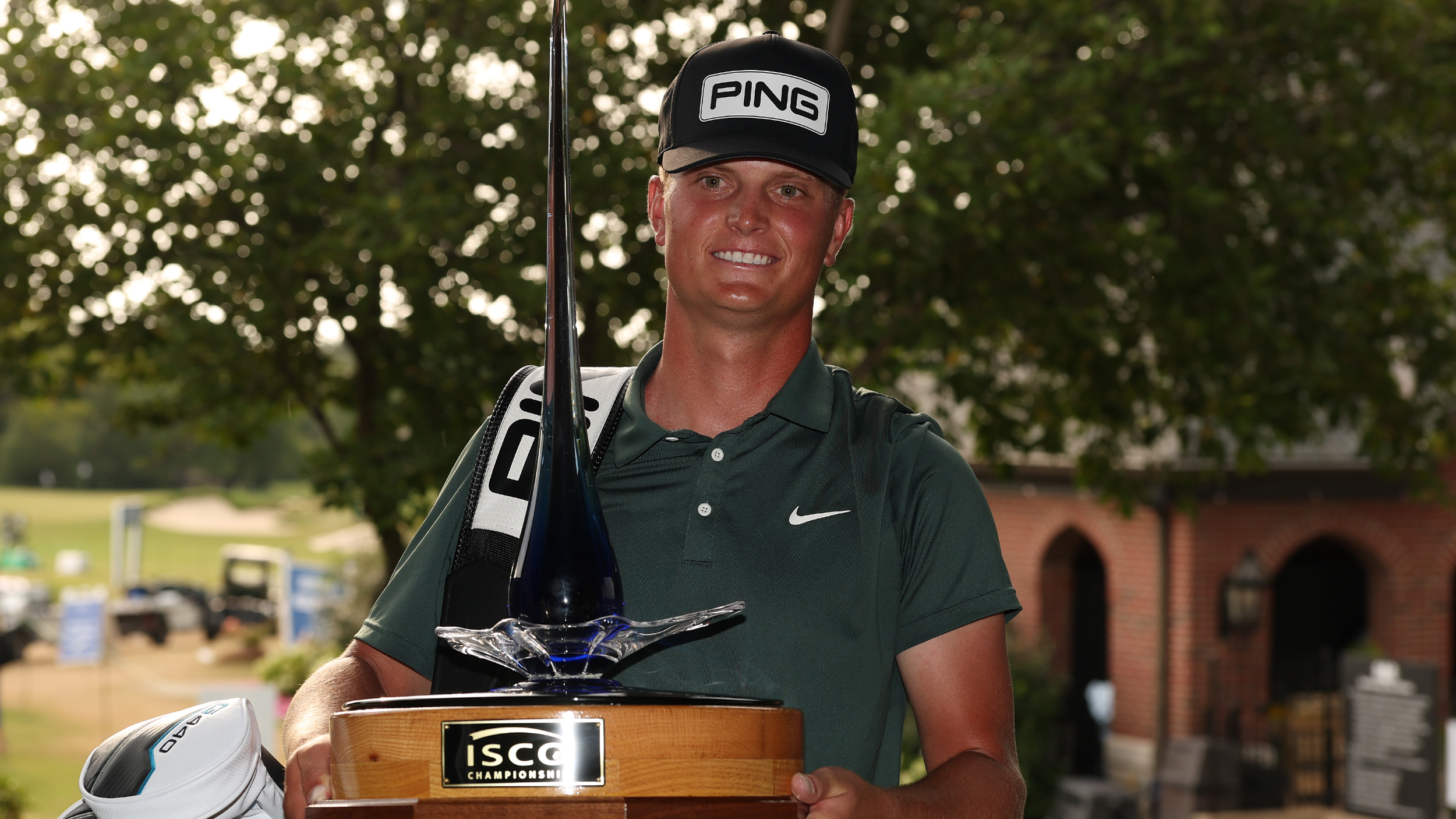 William Mouw with the ISCO Championship trophy