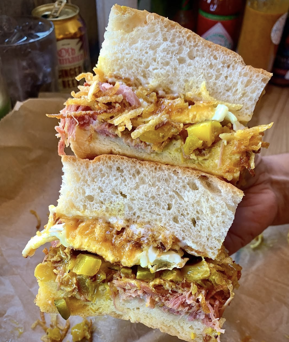 Max&amp;rsquo;s Sandwich Shop ham eggs and chips