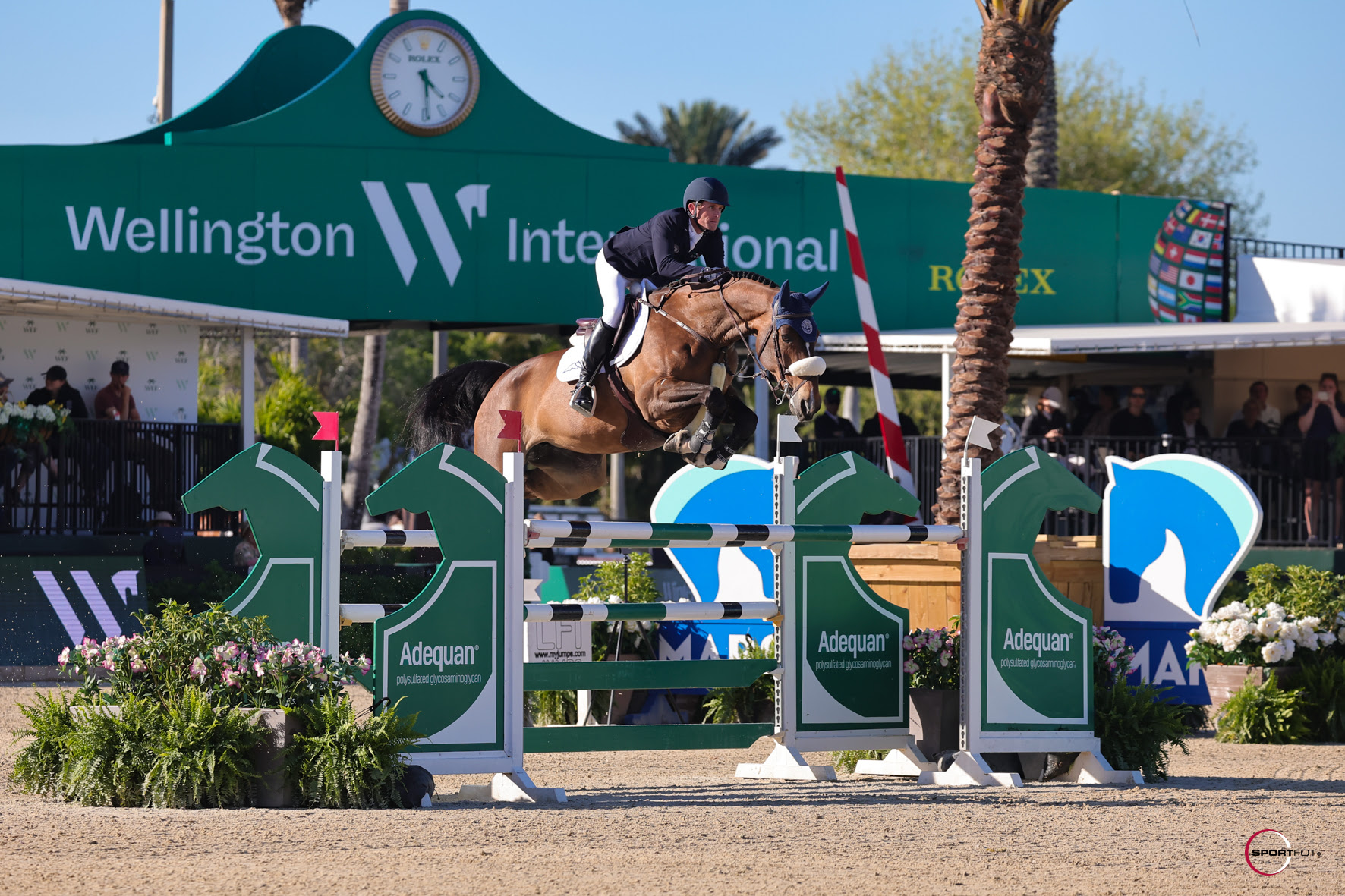 Irish showjumper Darragh Kenny wins WEF&amp;rsquo;s Adequan WEF Challenge Cup round nine with new ride Zero K in Florida.