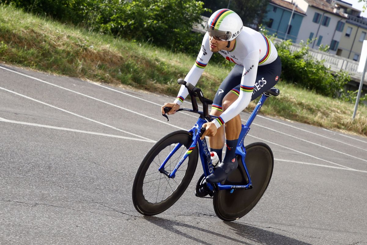 Campionati Italiani Ciclismo su Strada 2021 Faenza Men Elite 457 km 18062021 Filippo Ganna ITA Ineos Grenadiers photo Roberto BettiniBettiniPhoto2021