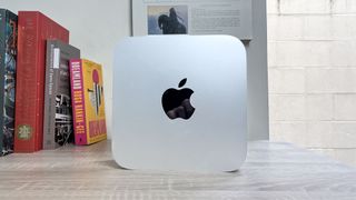 Apple Mac Studio M4 Max review unit on a desk