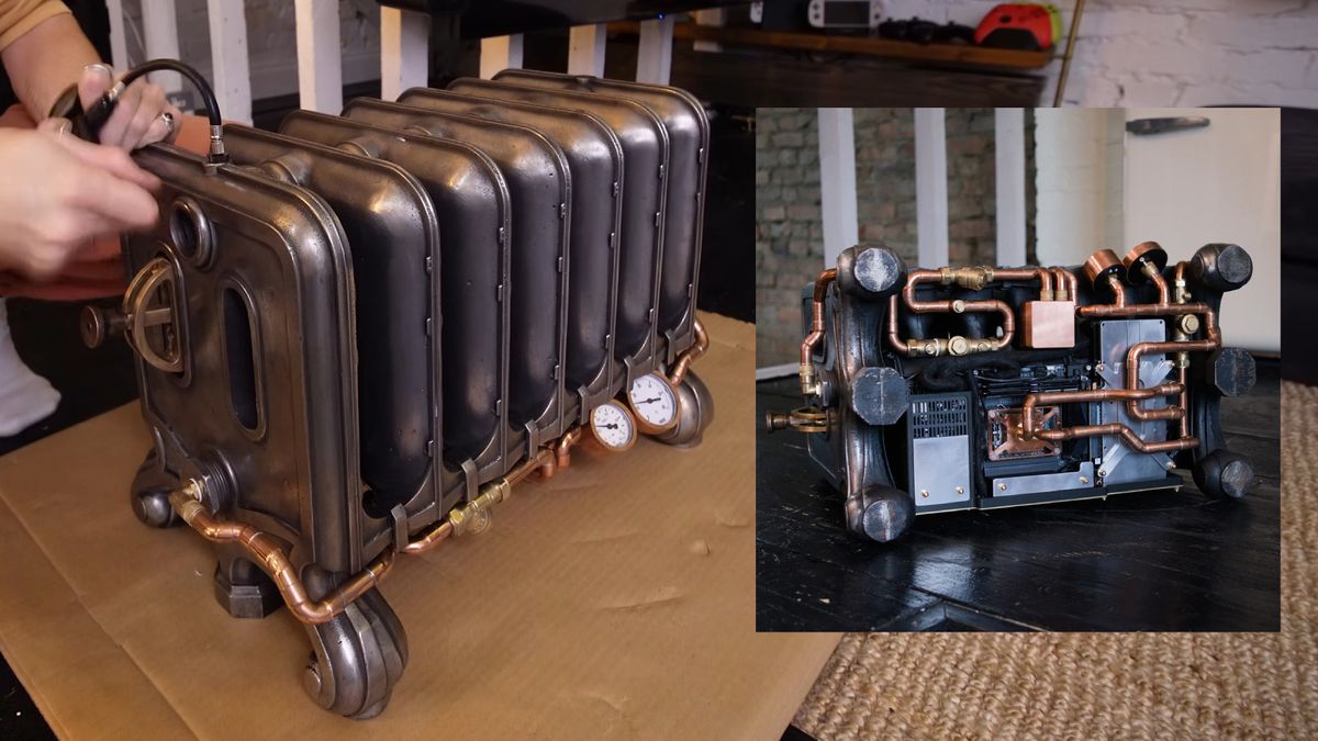 This creator extraordinaire has built a gaming PC attached to a Victorian cast-iron radiator that is fully integrated into the cooling system, and I am in complete awe