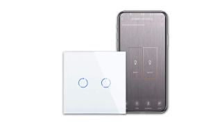CNBINGO WiFi Double Touch Light Switch on white background