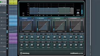 Cubase Pro 8's Multiband Expander may help you to reintroduce some dynamic range...