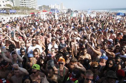Spring break revelers in Panama City Beach, Florida.