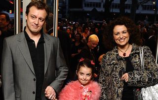 Nadia Sawalha with husband Mark Adderley