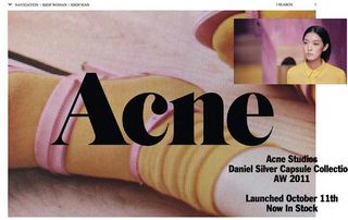 Acne studios website