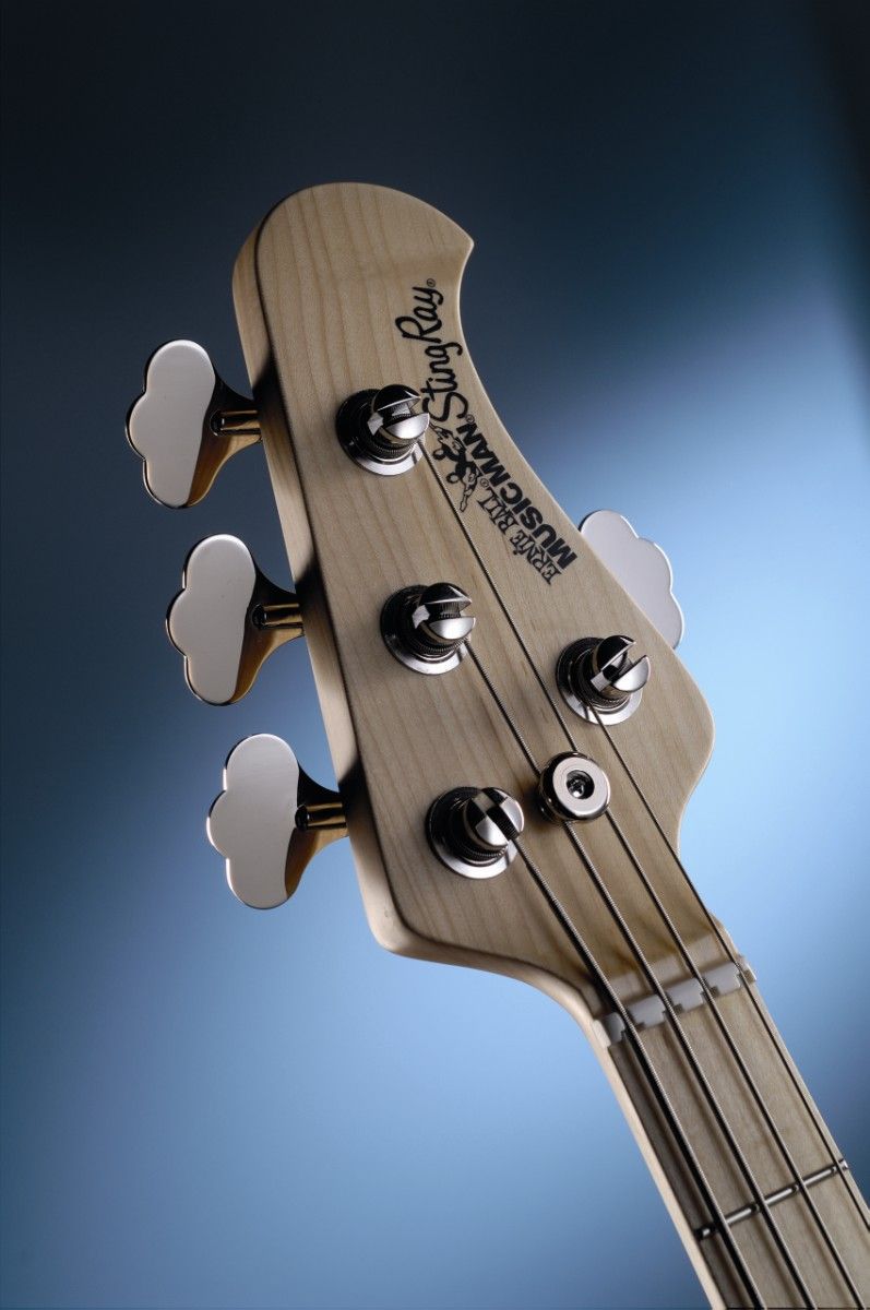 The headstock with Schaller BM tuners