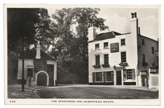 Postcard with the Spaniard's Inn