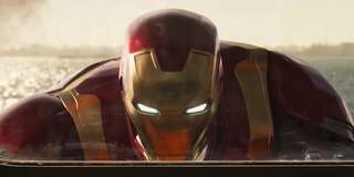 Iron Man pushing ferry in Spider-Man: Homecoming