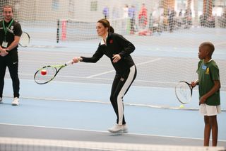 Kate Middleton Playing Tennis