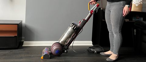 The Dyson Ball Animal 2 being used to clean hard wood floors