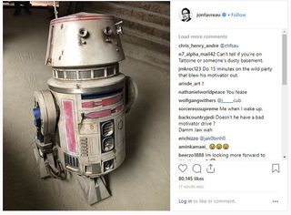 Star Wars Droid Via Jon Favreau Instagram