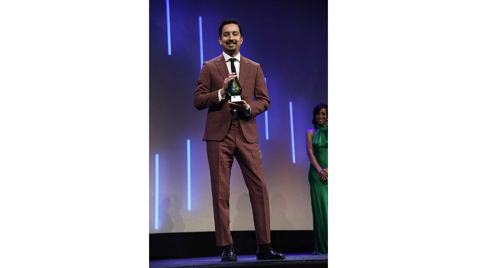 Kaitz dinner ChangeMaker honoree Gabe Middleton, co-founder and CEO, Human-I-T.