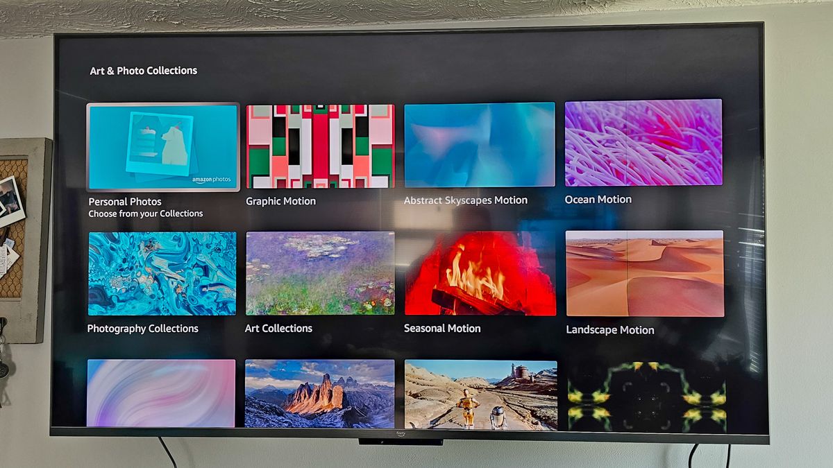 How to customize the Amazon Fire TV Omni QLED (2022) display photos