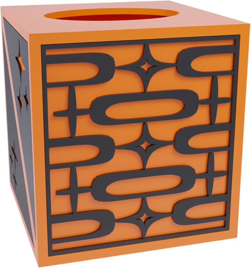 Retro Layers Atomic Ovals Tissue Box Cover