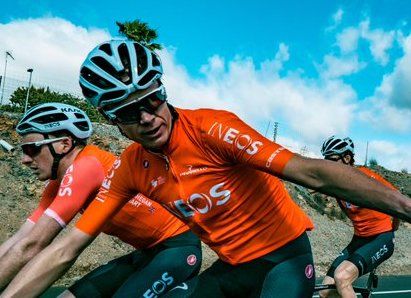 Chris Froome is back in training