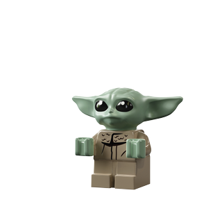 An adorable minifigure of "Baby Yoda" comes with a new set from Lego.
