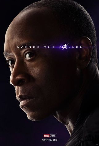 Rhodey living it up in official avengers endgame poster