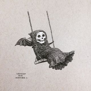 Halloween meets Inktober in these intricate illustrations