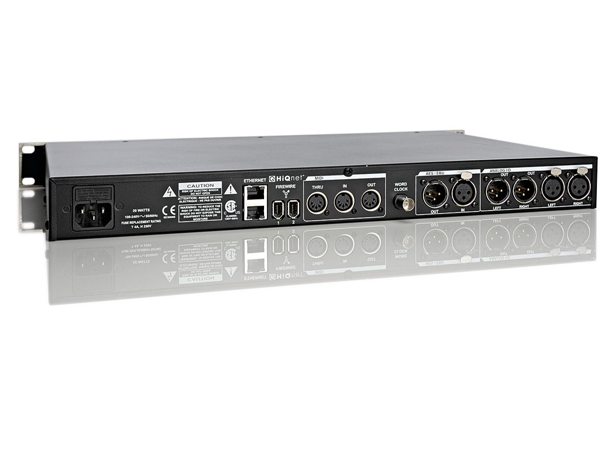Analogue, digital and MIDI I/O is round the back.