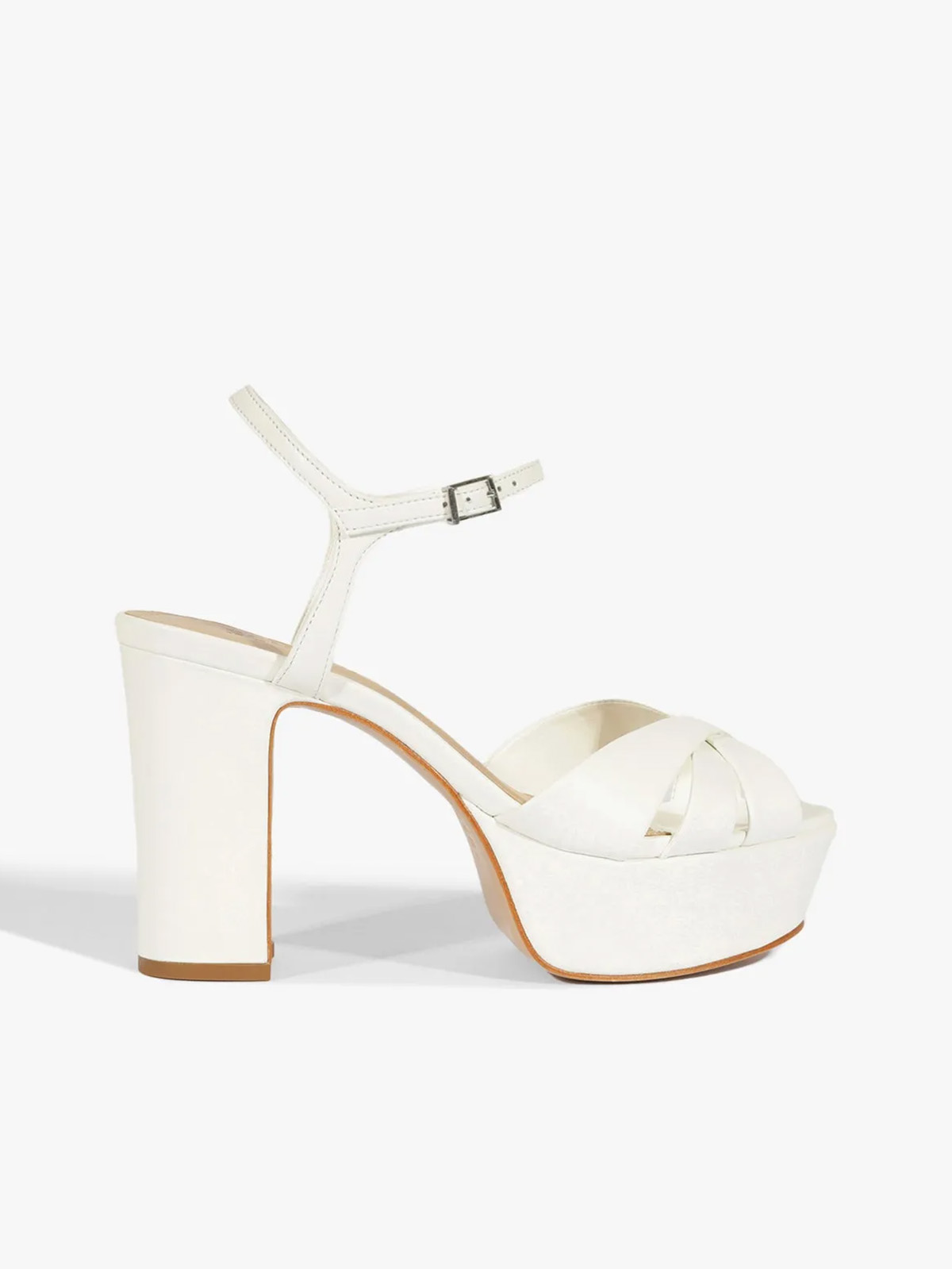 Keefa Sandal - 5 / White / Leather