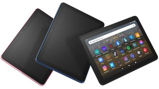 Three Amazon tablets