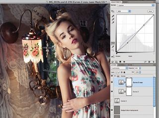 Retouch images with frequency separation: step 10