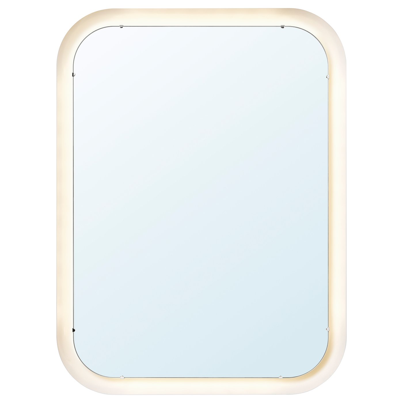 Storjorm Mirror With Integrated Lighting - White 80x60 Cm