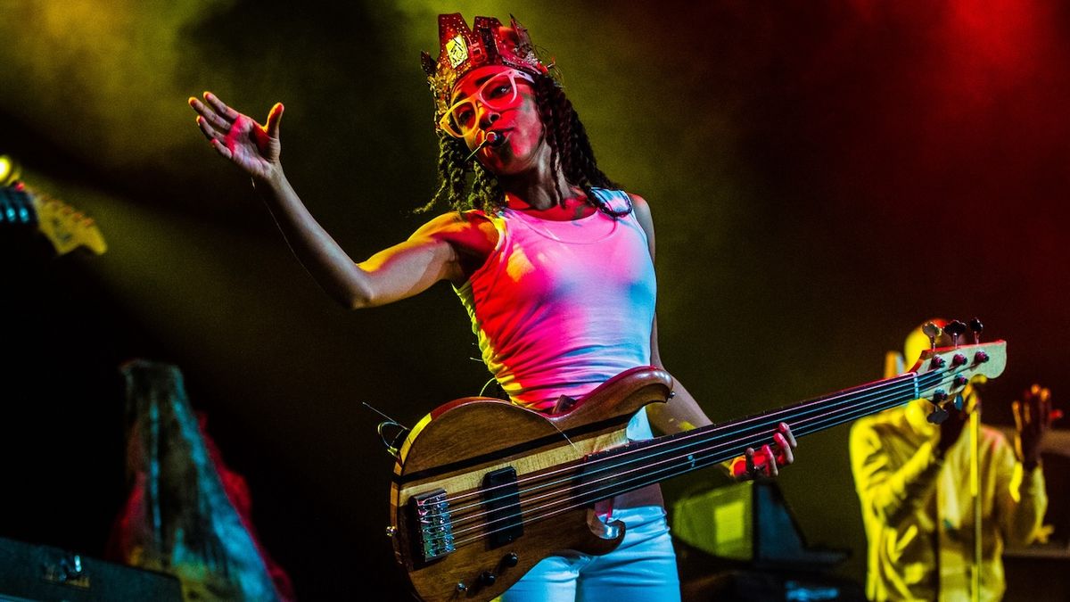 American bassist and singer Esperanza Spalding performs at North Sea Jazz festival, Rotterdam, Netherlands, 10th July 2016. 