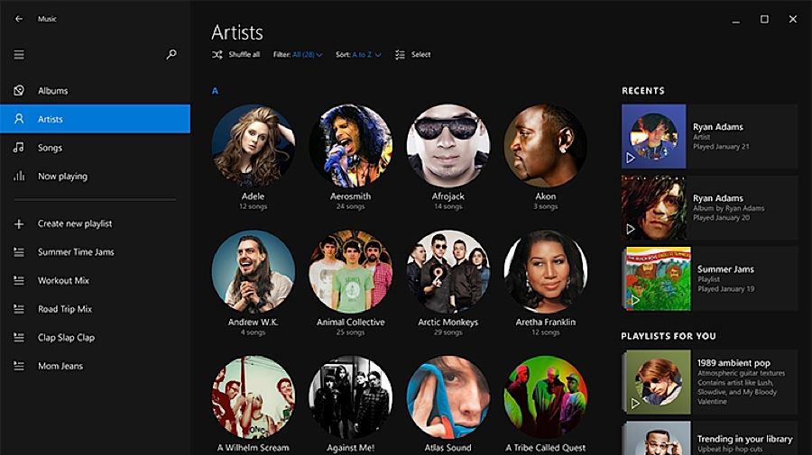 Мьюзик 10. Spotify Windows 10. Spotify приложение для Windows Скриншоты. Windows 10 Music Player.