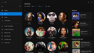 Windows 10 Music app