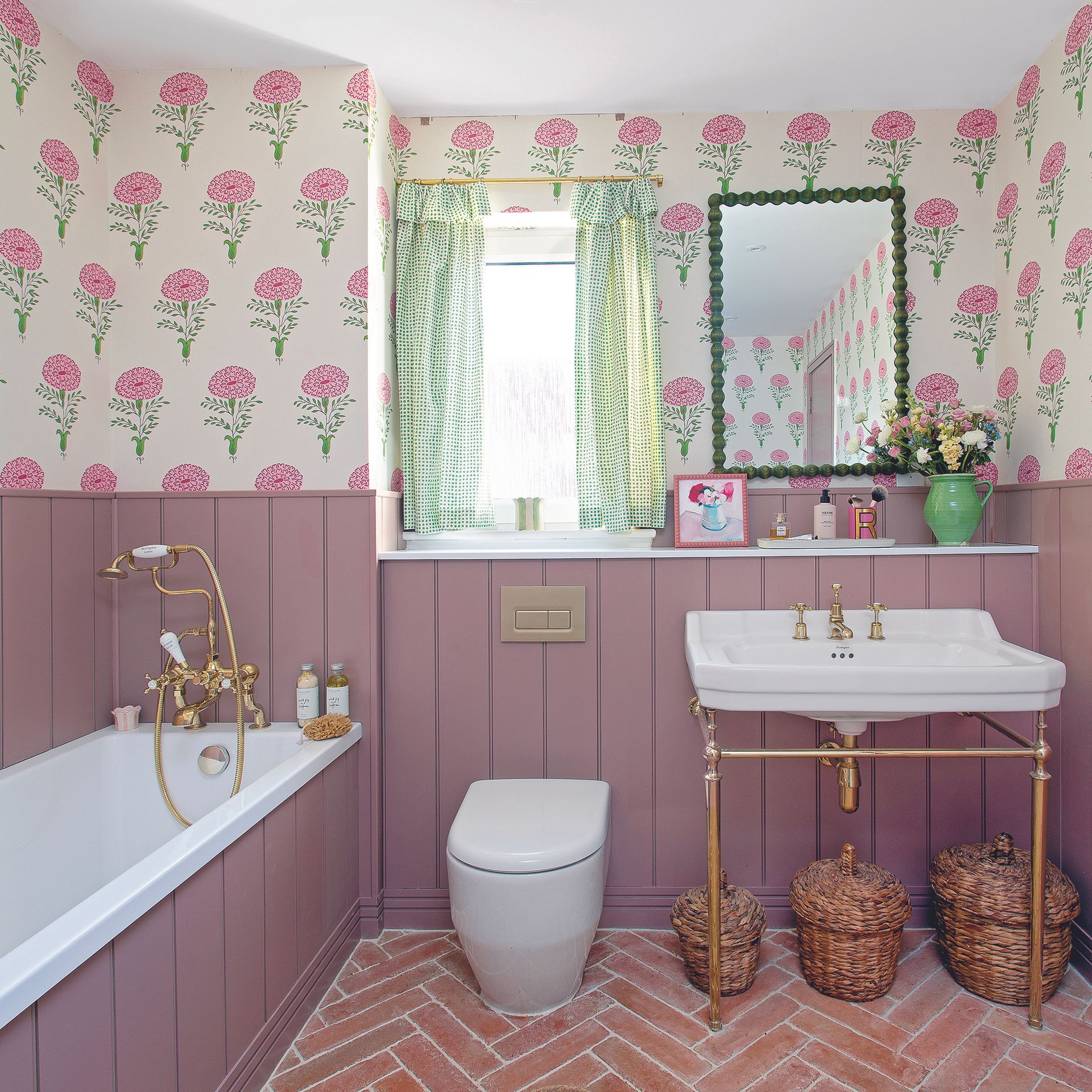 10 stylish and colourful bathroom wall panelling ideas Ideal Home